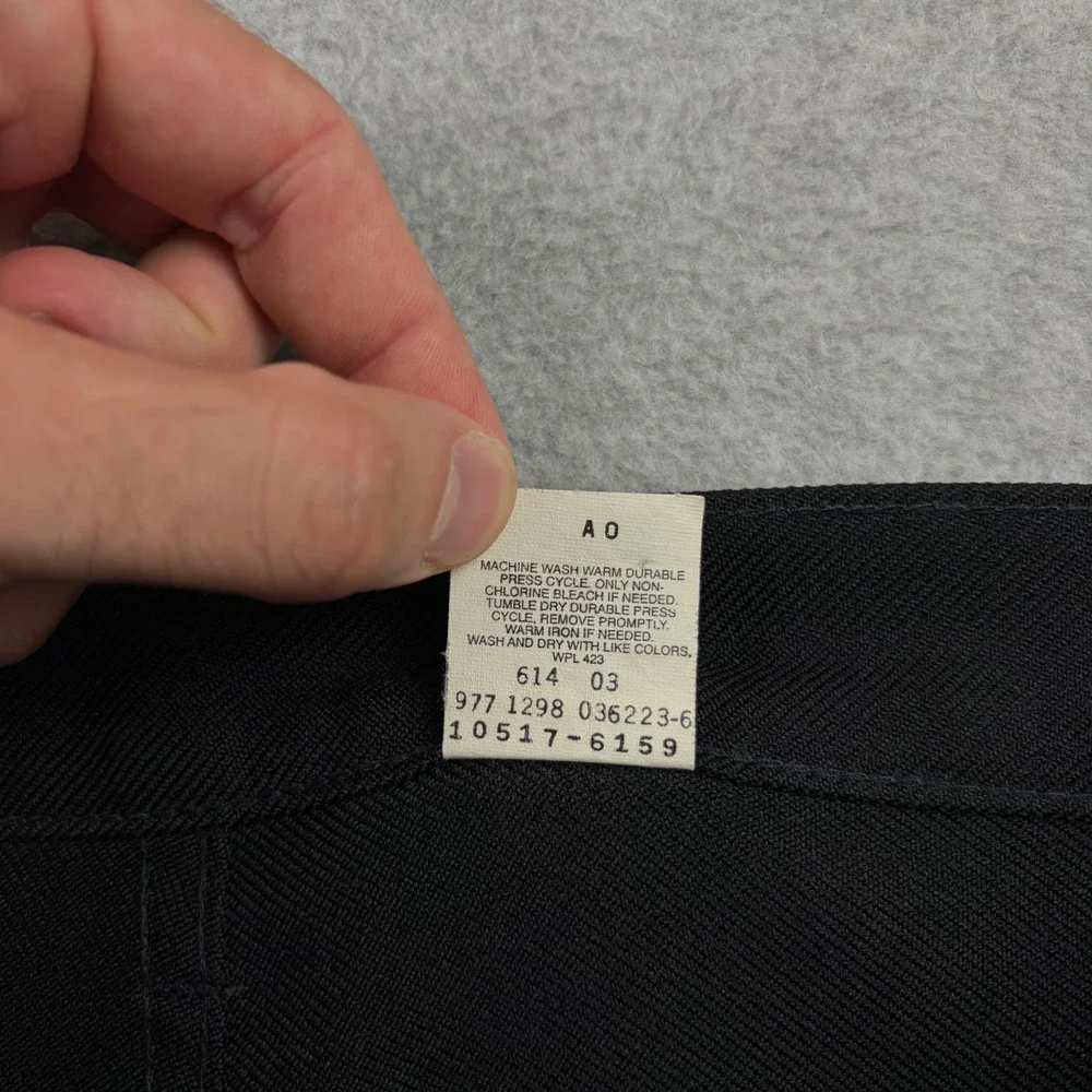 Vintage Levi's Pants Mens 32x32 Black 517 Bootcut Poly Sta Prest Saddleman 90s